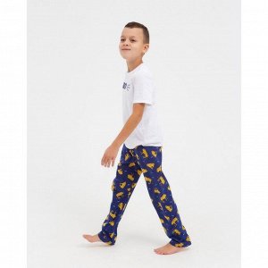 Пижама для мальчика (футболка и брюки), KAFTAN "Orange Tiger" р.28 (86-92)