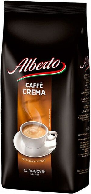 Alberto Кофе в зернах "Cafe Crema", 1 кг