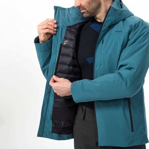 Куртка теплая лыжная мужская синяя 500 wedze