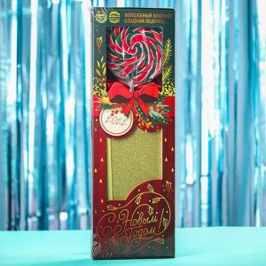 Подарочный набор «С Новым годом»: леденец со вкусом вишни 110 г., блокнот