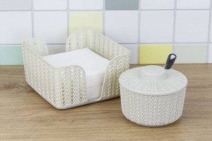 Салфетница [ВЯЗАНИЕ] БЕЛЫЙ РОТАНГ