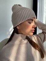 Шапка из шерсти (бежевый)