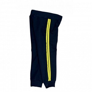 Спортивные штаны 381/34 т.синие, желтые лампасы