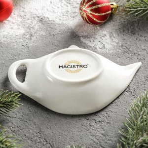 Подставка под чайный пакетик Magistro «Новый год. Пряничное волшебство», 12x8,4 см