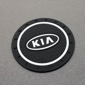 Силиконовые подстаканники в авто с логотипом KIA