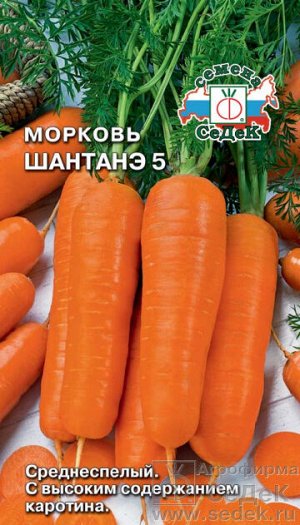 Морковь Шантанэ  №5. Евро, 2г.  тип упаковки Евро