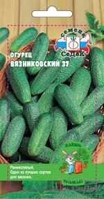 Огурец Вязниковский 37 о/г ДУ. Евро, 0,5г.  тип упаковки Евро