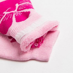 Носки женские махровые, цвет розовый