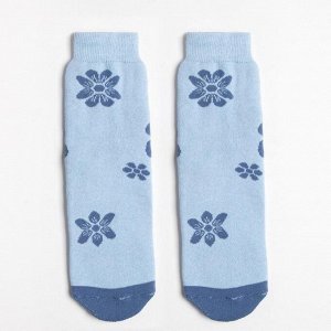 Носки женские махровые, цвет синий
