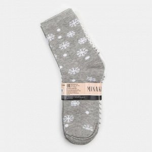 Набор носков женских (3 пары) MINAKU «Снежинки», (23 см)