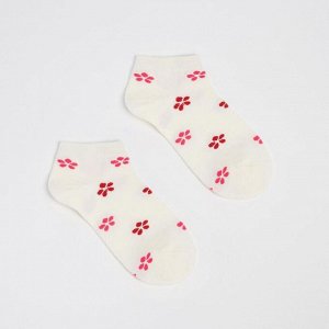 Набор женских носков (5 пар) MINAKU «Цветы», размер 36-39 (23-25 cм)