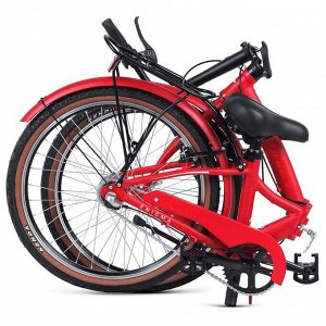 Велосипед 24" Forward Enigma 3.0, 2021, красный матовый/белый, размер 14"