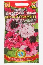 Семена цветов Петуния превосходнейшая &quot;Черный Триумф&quot; F1, О, драже 10 шт.