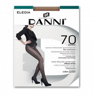 Колготки женские капроновые, Danni Elegia 70 ден цвет чёрный