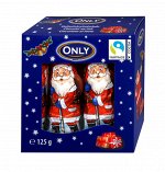 Конфеты шоколадные Санта Клаусы ONLY 125 гр