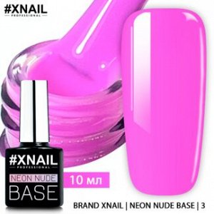 Xnail, neon nude base 3, 10 ml