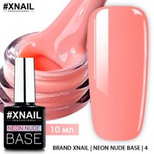 Xnail, neon nude base 4, 10 ml