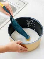 Дуршлаг мини, ложка для круп. Синий