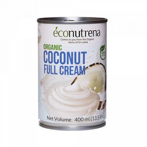 Сливки кокосовые 30% Econutrena