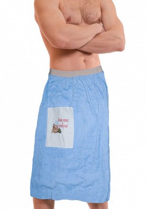 Набор полотенце для сауны мужское, 75х180см., СММ-1 цвета в ассортименте