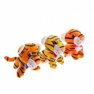 Мягкая игрушка "Тигр в бабочке" на присоске, цвет МИКС