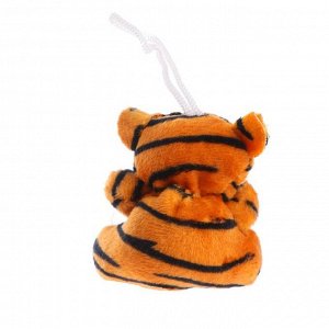 Мягкая игрушка "Тигр в очках" на подвесе, цвет МИКС