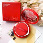 Missha Velvet Finish Cushion SPF50+ PA+++ - Тональный кушон с матовым финишем №21 тон, 14 гр