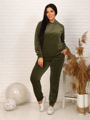 Костюм женский КЖ-017 (хаки) велюр Распродажа