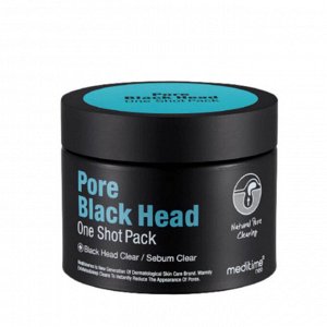 Meditime Маска разогревающая для глубокого очищения пор  Pore Black Head One Shot Pack