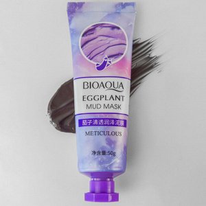 Маска для лица грязевая с баклажаном BIOAQUA Eggplant Mud Mask Meticulous