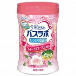 &quot;Hakugen Earth&quot; &quot;HERS Bath Labo&quot; Увлажняющая соль для ванны с восстанавливающим эффектом с гиалуроновой кислотой (с ароматом сладкой розы), банка 680 гр