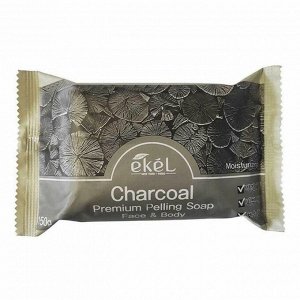 Мыло косметическое с экстрактом древесного угля Ekel Peeling Soap Charcoal, 150 г