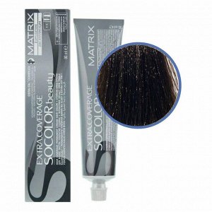 Matrix Крем-краска для седых волос / Socolor beauty 504N, шатен, 90 мл