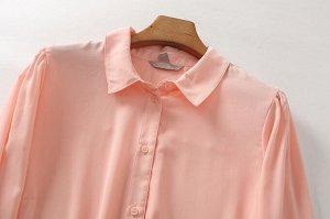 Женская рубашка, цвет розовый