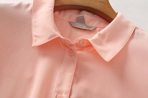Женская рубашка, цвет розовый