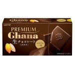 LOTTE GHANA Premium Raw Milk Chocolate - шоколадный ганаш-какао с кремовой начинкой