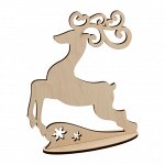 Заготовка для декора Олень на подставке, фанера, 20*17см