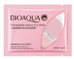 Гидрогелевые патчи для глаз с сакурой Bioaqua Nonapeptide Sakura Eye Mask