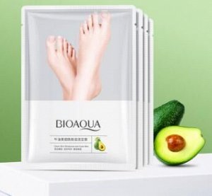 Увлажняющая маска-носочки Биоаква с экстрактами авокадо и ниацинамидом