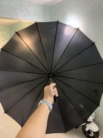 Зонт трость черный