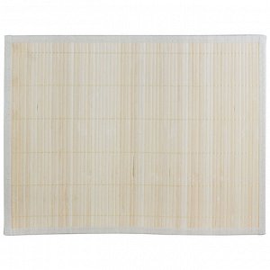 Салфетка сервировочная из бамбука BM-02, цвет: белый
