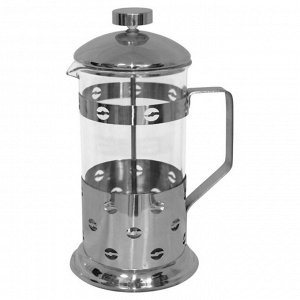 Чайник/кофейник (кофе-пресс) Caffè, B535-600ML, стеклянный, 600 мл, в корп из нерж стали