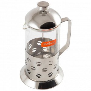Чайник/кофейник (кофе-пресс) Caffè, B535-1000ML, стеклянный, 1000 мл, в корп из нерж стали