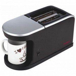 Кофеварка ENERGY EN-111 2 в 1 с тостером , 900-1050Вт
