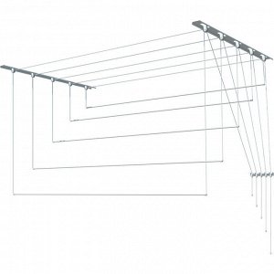 Сушилка для белья 1,3м (5 стержней) "Лиана" потолочная