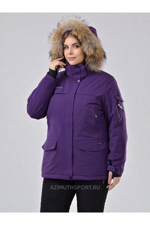 Женская куртка-парка Azimuth В 20697_78 (БР) Баклажановый