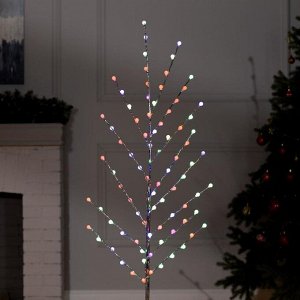 Светодиодный куст «Шарики» 1.5 м, 84 LED, мигание, 220 В, свечение мульти (RG/RB)