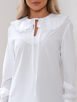 Блуза белая с воротничком