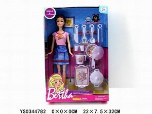 Кукла 801-12AYL с аксесс. для кухни в кор.
