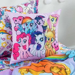 Подушка декоративная габардин 40х40 "Непоседа" рис. 16465 My little Pony